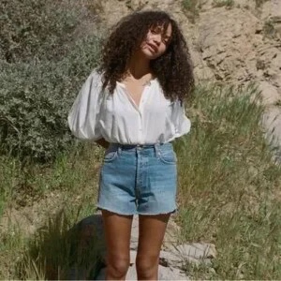 Doen Enid Denim Shorts Cadiz Wash NWT - Picture 4 of 5